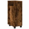 Meuble étroit de salle de bain à roulettes chêne fumé 618040618040