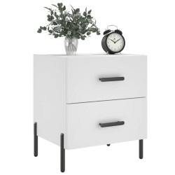 Table de chevet blanc 40x35x47,5 cm bois d’ingénierie 618041618041