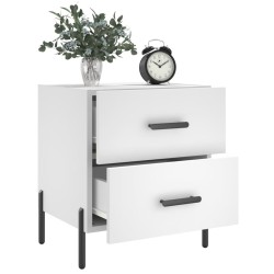 Table de chevet blanc 40x35x47,5 cm bois d’ingénierie 618041618041
