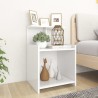 Table de chevet Blanc 40x35x60 cm Aggloméré 618042618042