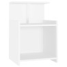 Table de chevet Blanc 40x35x60 cm Aggloméré 618042618042