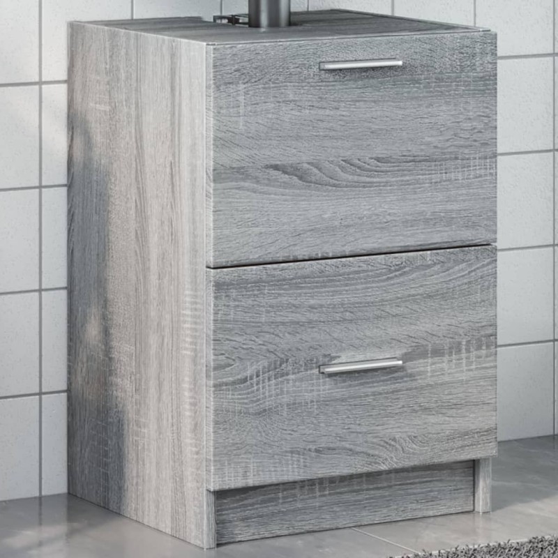 Meuble d'évier sonoma gris 40x37x59 cm bois d'ingénierie 618043618043