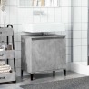 Meuble d'évier gris béton 58x33x60 cm bois d'ingénierie 618046618046