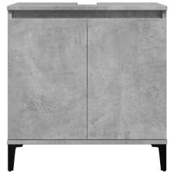 Meuble d'évier gris béton 58x33x60 cm bois d'ingénierie 618046618046