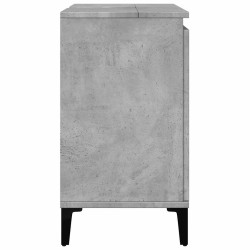 Meuble d'évier gris béton 58x33x60 cm bois d'ingénierie 618046618046