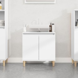Meuble d'évier blanc 58x33x60 cm bois d'ingénierie 618047618047