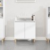 Meuble d'évier blanc 58x33x60 cm bois d'ingénierie 618047618047