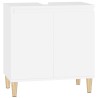 Meuble d'évier blanc 58x33x60 cm bois d'ingénierie 618047618047