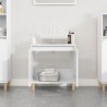 Meuble d'évier blanc 58x33x60 cm bois d'ingénierie 618047618047