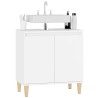 Meuble d'évier blanc 58x33x60 cm bois d'ingénierie 618047618047