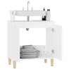 Meuble d'évier blanc 58x33x60 cm bois d'ingénierie 618047618047