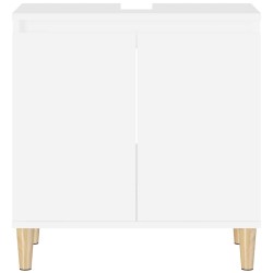 Meuble d'évier blanc 58x33x60 cm bois d'ingénierie 618047618047