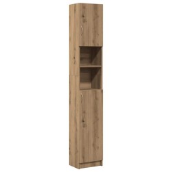 Meuble de salle de bain Chêne artisanal 32x25,5x190 cm Bois d'ingénierie 618050618050