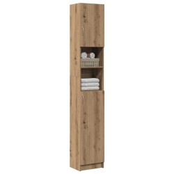 Meuble de salle de bain Chêne artisanal 32x25,5x190 cm Bois d'ingénierie 618050618050
