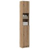 Meuble de salle de bain Chêne artisanal 32x25,5x190 cm Bois d'ingénierie 618050618050