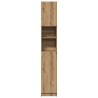Meuble de salle de bain Chêne artisanal 32x25,5x190 cm Bois d'ingénierie 618050618050