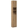 Meuble de salle de bain Chêne artisanal 32x25,5x190 cm Bois d'ingénierie 618050618050