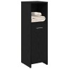 Meuble de salle de bain en chêne noir 30x30x95 cm bois d'ingénierie 618052618052