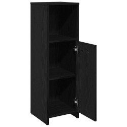 Meuble de salle de bain en chêne noir 30x30x95 cm bois d'ingénierie 618052618052