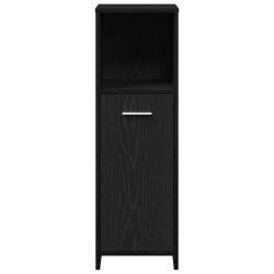 Meuble de salle de bain en chêne noir 30x30x95 cm bois d'ingénierie 618052618052