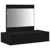 Table de Toilette Noir 83 x 40 x 70 cm Bois d'ingénierie 618053618053