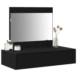 Table de Toilette Noir 83 x 40 x 70 cm Bois d'ingénierie 618053618053