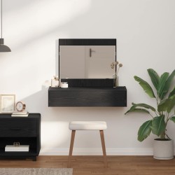 Table de Toilette Noir 83 x 40 x 70 cm Bois d'ingénierie 618053618053