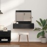 Table de Toilette Noir 83 x 40 x 70 cm Bois d'ingénierie 618053618053
