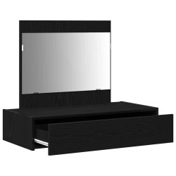 Table de Toilette Noir 83 x 40 x 70 cm Bois d'ingénierie 618053618053