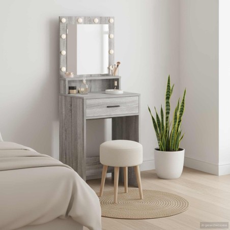 Table de Toilette avec tiroir Gris Sonoma 50 x 41 x 135 cm 618054618054