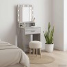 Table de Toilette avec tiroir Gris Sonoma 50 x 41 x 135 cm 618054618054