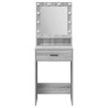 Table de Toilette avec tiroir Gris Sonoma 50 x 41 x 135 cm 618054618054
