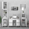 Meuble d'évier blanc 80x33x60 cm bois d'ingénierie 618055618055