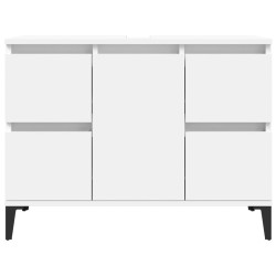 Meuble d'évier blanc 80x33x60 cm bois d'ingénierie 618055618055