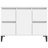 Meuble d'évier blanc 80x33x60 cm bois d'ingénierie 618055618055