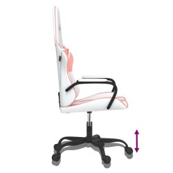 Chaise de jeu de massage Blanc et rose Similicuir 618057618057