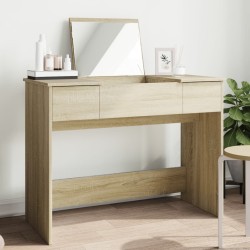 Coiffeuse avec miroir chêne sonoma 100x45x76 cm 618058618058