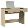 Coiffeuse avec miroir chêne sonoma 100x45x76 cm 618058618058