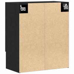 Meuble mural Chêne noir 60 x 31 x 70 cm Bois d'ingénierie 618060618060