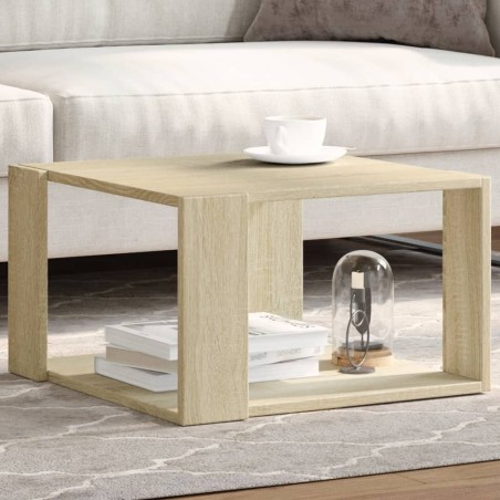 Table basse chêne sonoma 51,5x51,5x30 cm bois d'ingénierie 618068618068