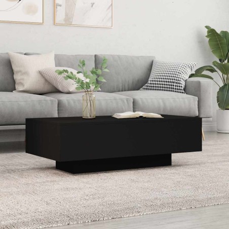 Table basse noir 100x49,5x31 cm bois d'ingénierie 618071618071