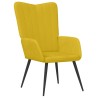 Chaise de relaxation Jaune moutarde Velours 618073618073
