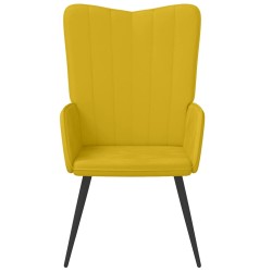 Chaise de relaxation Jaune moutarde Velours 618073618073
