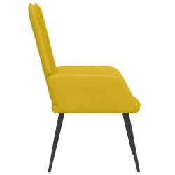 Chaise de relaxation Jaune moutarde Velours 618073618073