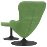 Chaise Œuf avec Pouf Vert clair Velours 618075618075