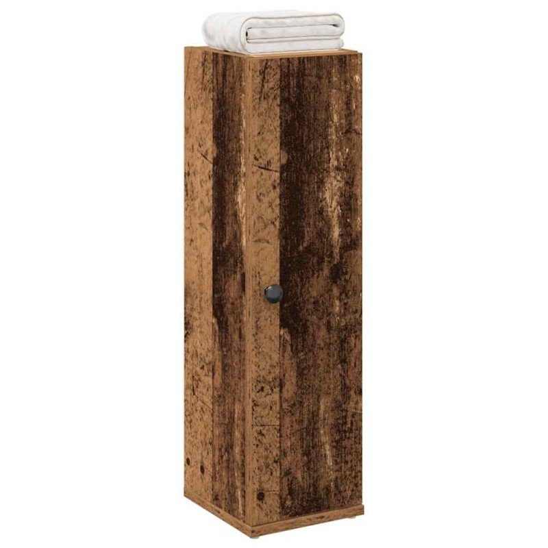 Meuble de salle de bain avec porte-rouleau vieux bois 618079618079