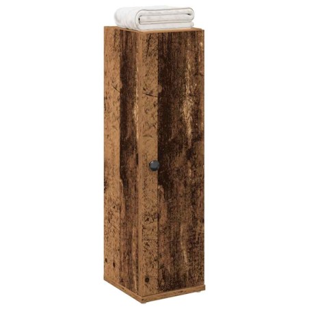 Meuble de salle de bain avec porte-rouleau vieux bois 618079618079