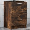 Meuble d'évier chêne fumé 40x37x59 cm bois d'ingénierie 618081618081