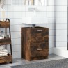 Meuble d'évier chêne fumé 40x37x59 cm bois d'ingénierie 618081618081