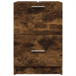 Meuble d'évier chêne fumé 40x37x59 cm bois d'ingénierie 618081618081